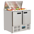 Saladette Polar avec 2 portes et couvercle rabattable