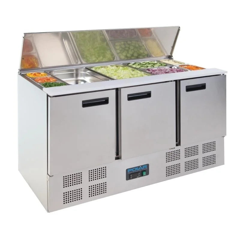 Saladette Polar 1370 avec couvercle rabattable