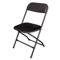 Chaise pliante - entièrement montée en noir