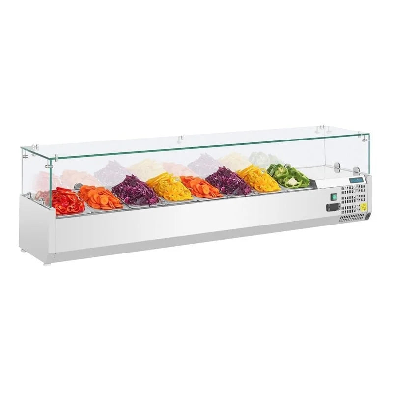 Polar Série G Vitrine réfrigérée à poser pour 8 x GN1/3