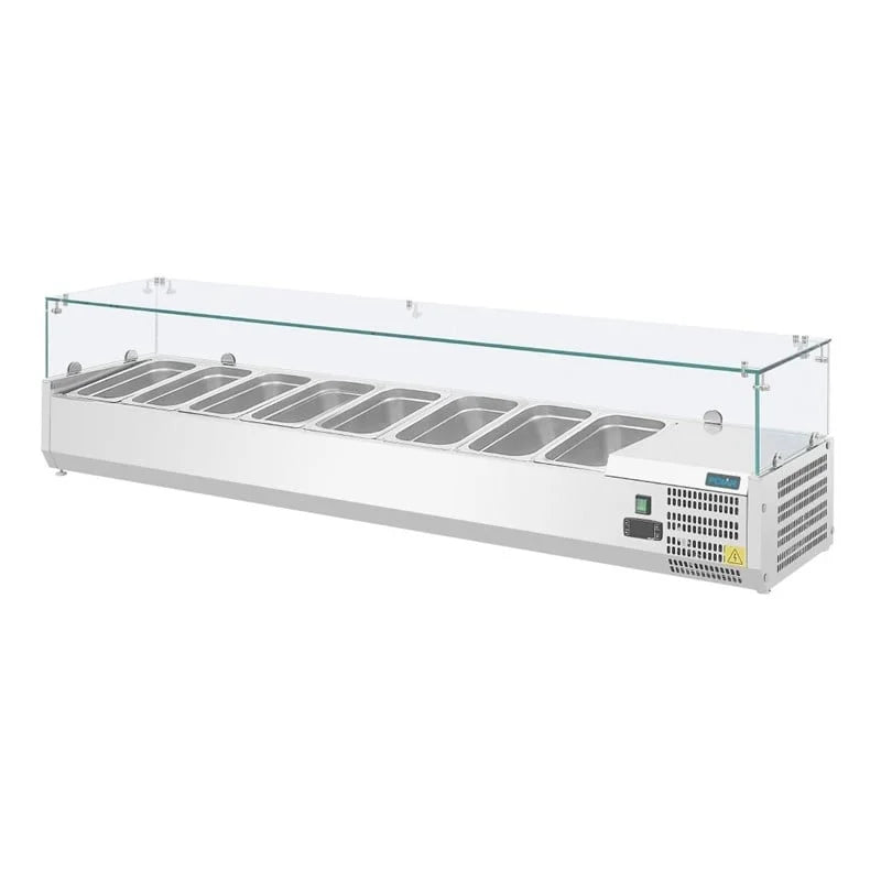 Polar Série G Vitrine réfrigérée à poser pour 8 x GN1/3