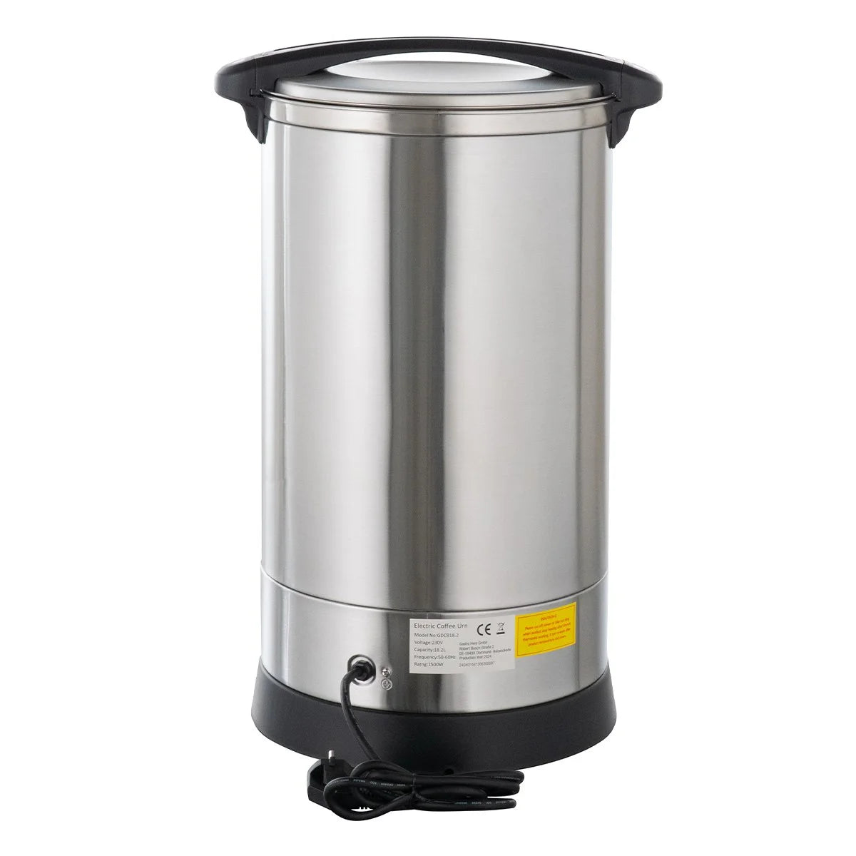 Cafetière / percolateur GDCB 18,2 Litres, avec robinet et filtre en inox