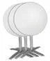 Bolero Piètement de table pliant en aluminium 680 mm