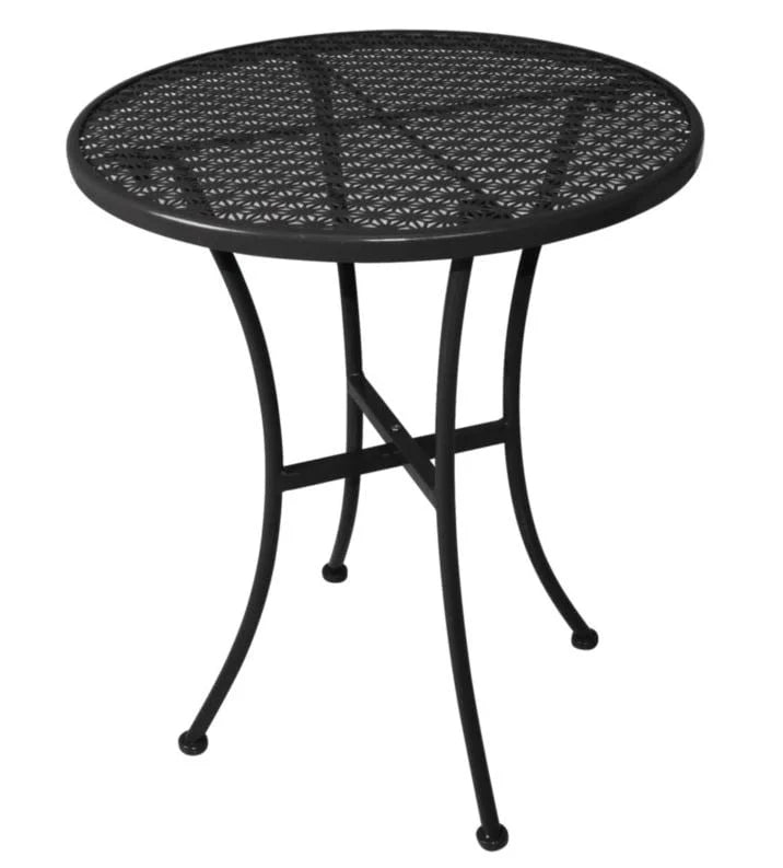 Table bistrot Bolero Ø600 mm, acier noir, design épuré