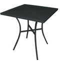 Table bistrot Bolero 700x700 mm, acier noir, design élancé