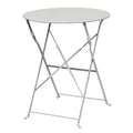Table de terrasse Bolero Ø600 mm, acier gris, pliante