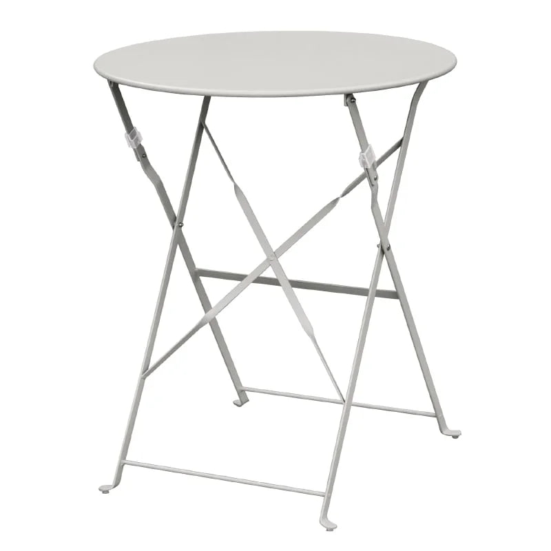 Table de terrasse Bolero Ø600 mm, acier gris, pliante