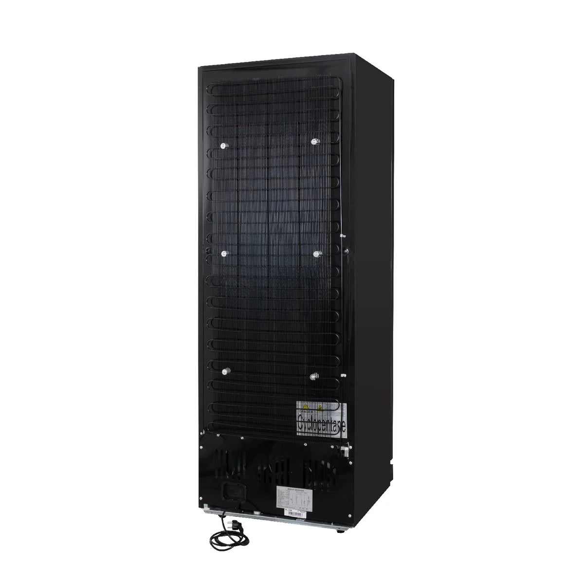 Armoire à boissons GK-360BB, volume utile 360 Litres, 4 clayettes réglables, éclairage intérieur, verrouillable, noir