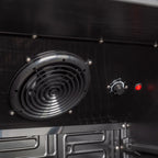 Armoire à boissons GK-360BB, volume utile 360 Litres, 4 clayettes réglables, éclairage intérieur, verrouillable, noir