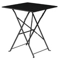 Table de terrasse Bolero 600x600 mm, acier noir, pliante