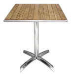 Bolero table bistrot 600x600 mm frêne, pliante, 1 pied