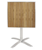 Bolero table bistrot 600x600 mm frêne, pliante, 1 pied