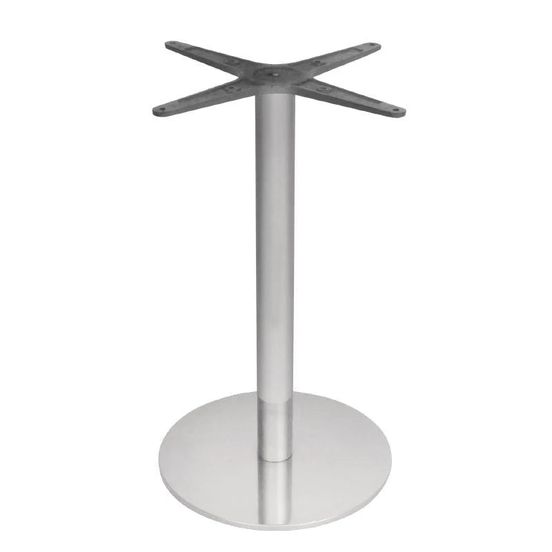 Bolero Piètement de table rond en acier inoxydable 680 mm