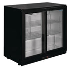 Arrière-bar réfrigéré Polar Série G avec 2 portes coulissantes 198 L