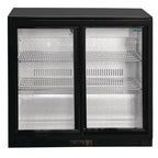 Arrière-bar réfrigéré Polar Série G avec 2 portes coulissantes 198 L