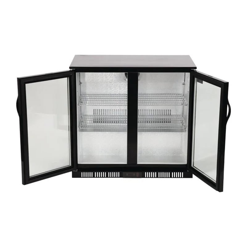 Arrière-bar réfrigéré Polar Série G 2 portes abattantes, 198 L