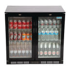 Arrière-bar réfrigéré Polar Série G 2 portes abattantes, 198 L