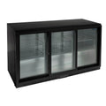 Arrière-bar réfrigéré Polar Série G modèle bas 3 portes coulissantes 320L