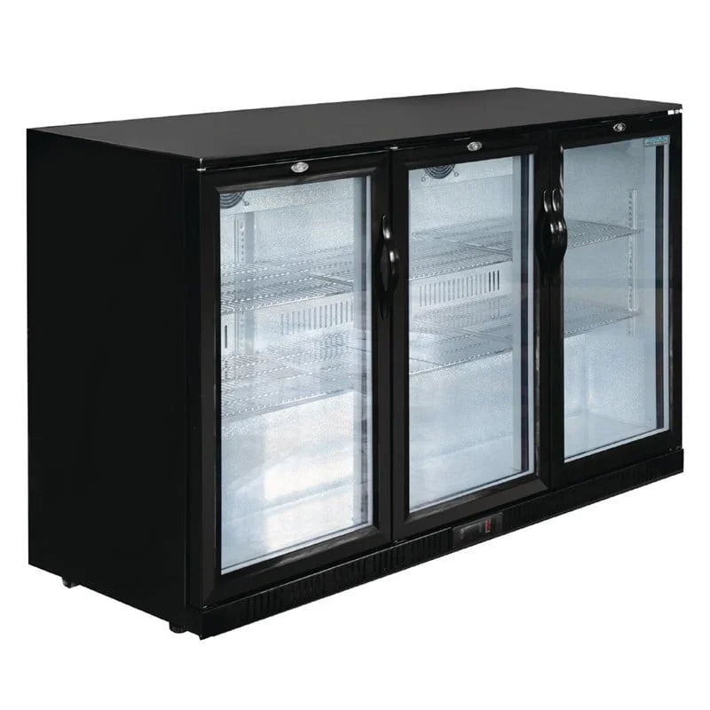 Arrière-bar réfrigéré Polar Série G modèle bas 3 portes battantes 320L