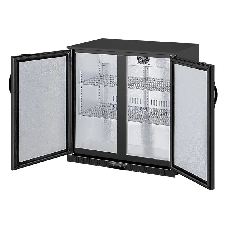 Arrière-bar Polar Série G avec 2 portes abattantes pleines 208 Litres
