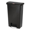 Rubbermaid Slim Jim Poubelle à pédale Front Step noire 50L