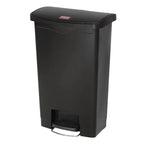 Rubbermaid Slim Jim Poubelle à pédale Front Step noire 50L