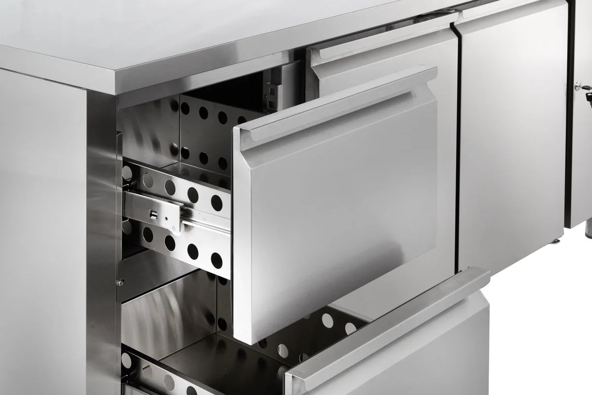 Bloc de tiroirs pour tables réfrigérées GastroHero ECO