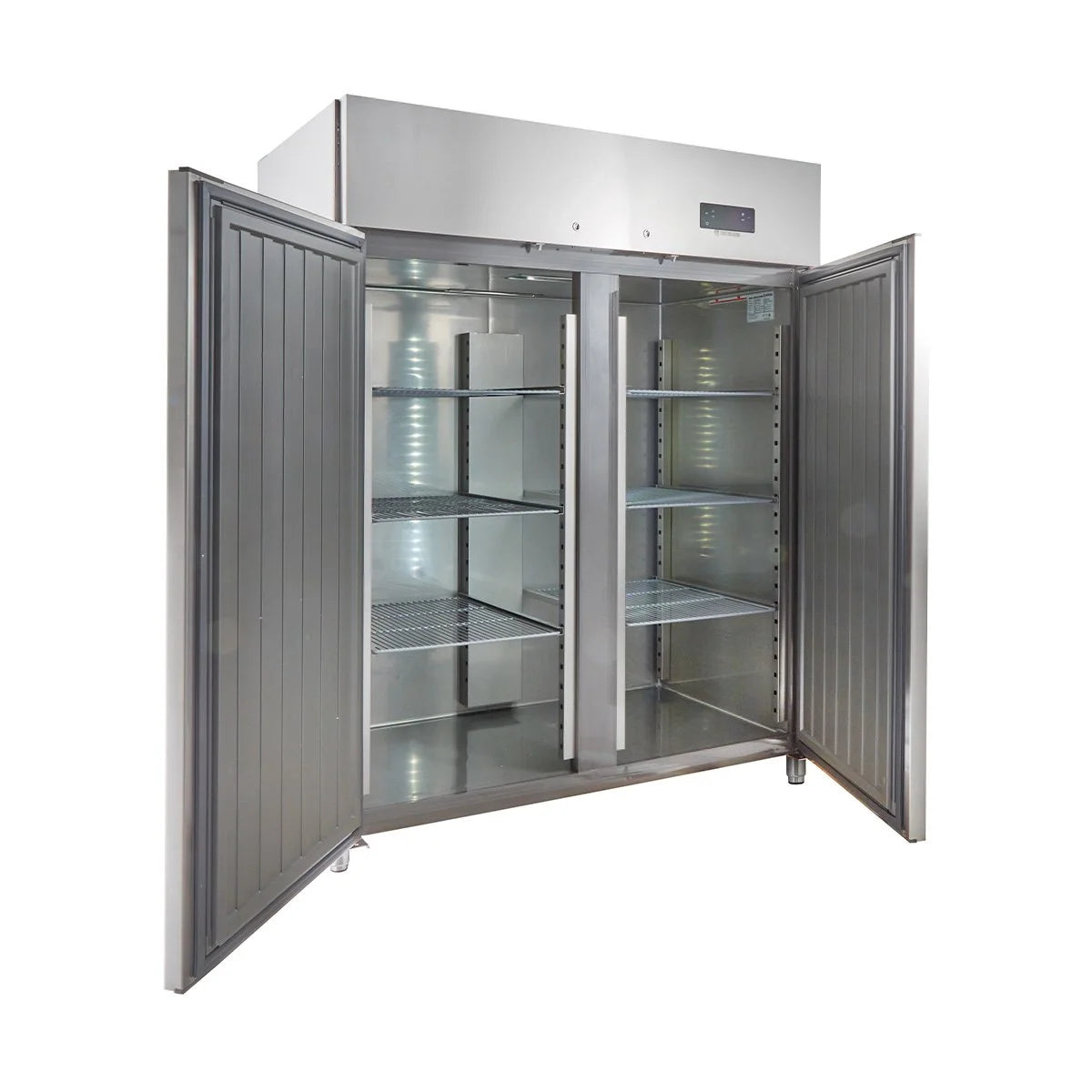 Armoire de congélation ECO 1400 GN 2/1 Monobloc, volume utile 1350 litres, 6 grilles réglables, construction robuste, inox