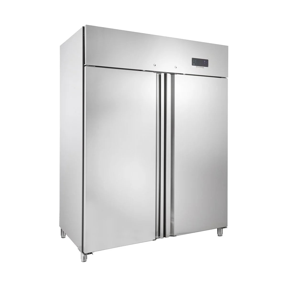 Armoire réfrigérée professionnelle ECO 1400 GN 2/1 monobloc, volume de réfrigération 1350 litres, 6 clayettes réglables, construction robuste, inox