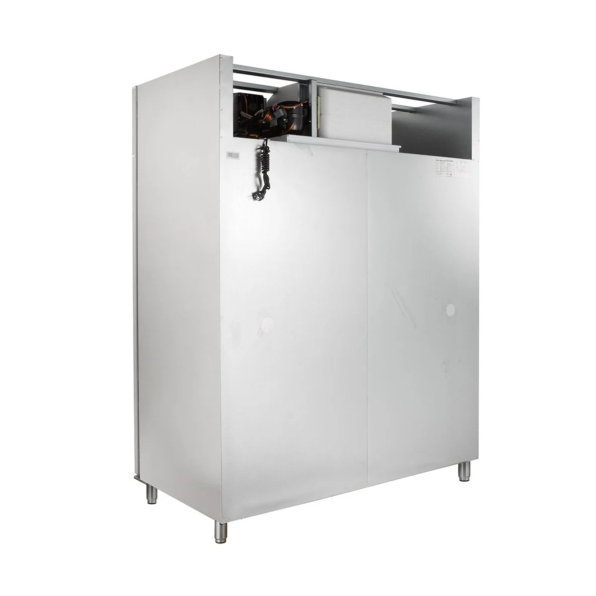 Armoire réfrigérée professionnelle ECO 1400 GN 2/1 monobloc, volume de réfrigération 1350 litres, 6 clayettes réglables, construction robuste, inox