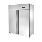 Armoire réfrigérée professionnelle ECO 1400 GN 2/1 monobloc, volume de réfrigération 1350 litres, 6 clayettes réglables, construction robuste, inox