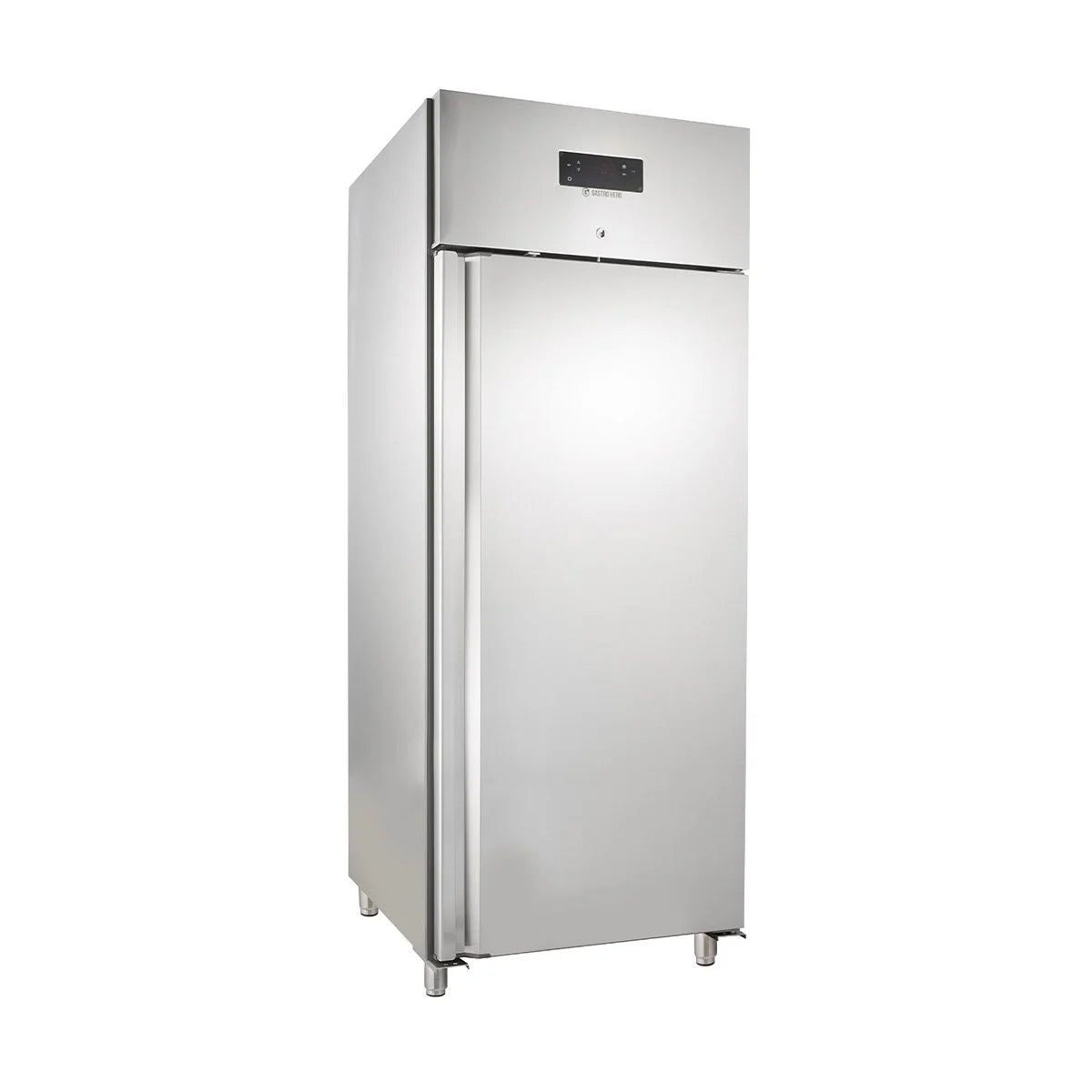 Armoire réfrigérée professionnelle ECO 700 GN 2/1 monobloc, volume de réfrigération 616 litres, 3 grilles réglables, construction robuste, acier inoxydable