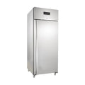Armoire réfrigérée professionnelle ECO 700 GN 2/1 monobloc, volume de réfrigération 616 litres, 3 clayettes réglables, construction robuste, inox