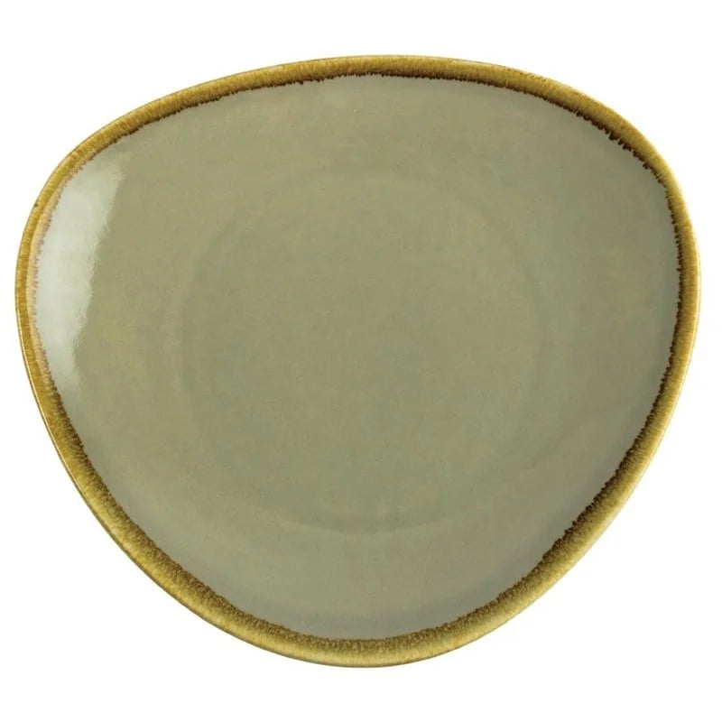 Olympia Kiln assiettes triangulaires mousse 280 mm - 4 pcs