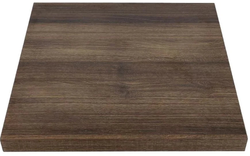 Bolero plateau de table carré aspect chêne rustique 700 mm