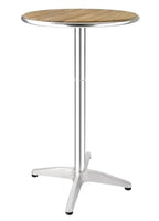 Table haute Bolero Ø600 mm frêne, 1 pied