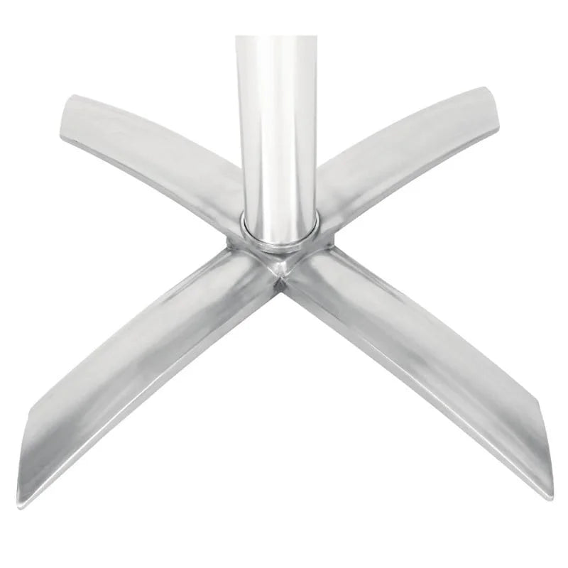 Bolero table haute ronde pliante en acier inoxydable 60cm