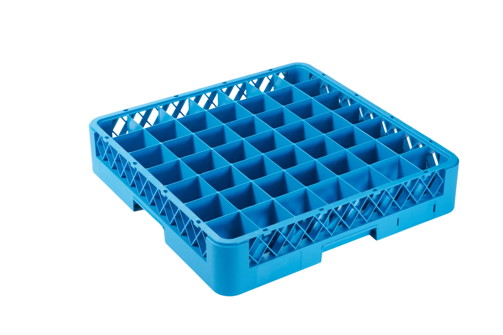 Panier de lavage 500x500 mm 49 compartiments 60x60 mm, bleu