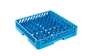 Panier de lavage 500x500 mm avec doigts hauts pour assiettes & plaques, bleu