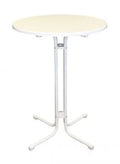 Table haute Monaco Ø800 mm, blanc