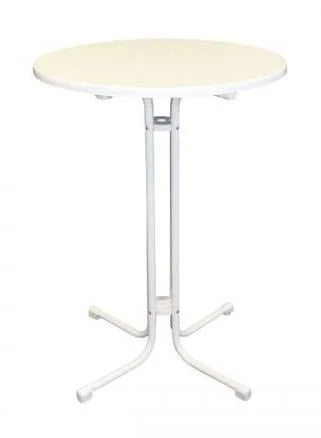 Table haute Monaco Ø800 mm, blanc
