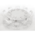 Table pliante ronde Bolero blanche 183cm