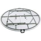 Table pliante ronde Bolero blanche 183cm