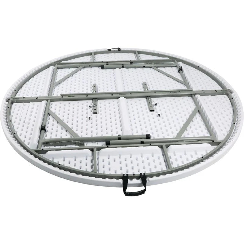 Table pliante ronde Bolero blanche 183cm