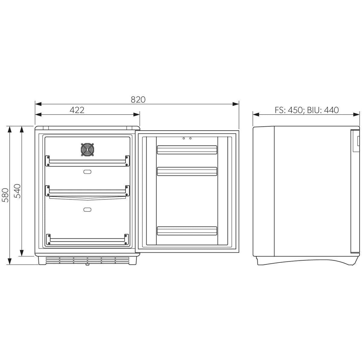 Réfrigérateur à médicaments Dometic HC 302 selon DIN 13277