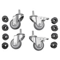 Vogue Roulettes pour tables de travail en inox