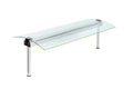 Écran de protection anti-postillons 4 GN1/1 verre courbé des deux côtés - Lampe halogène
