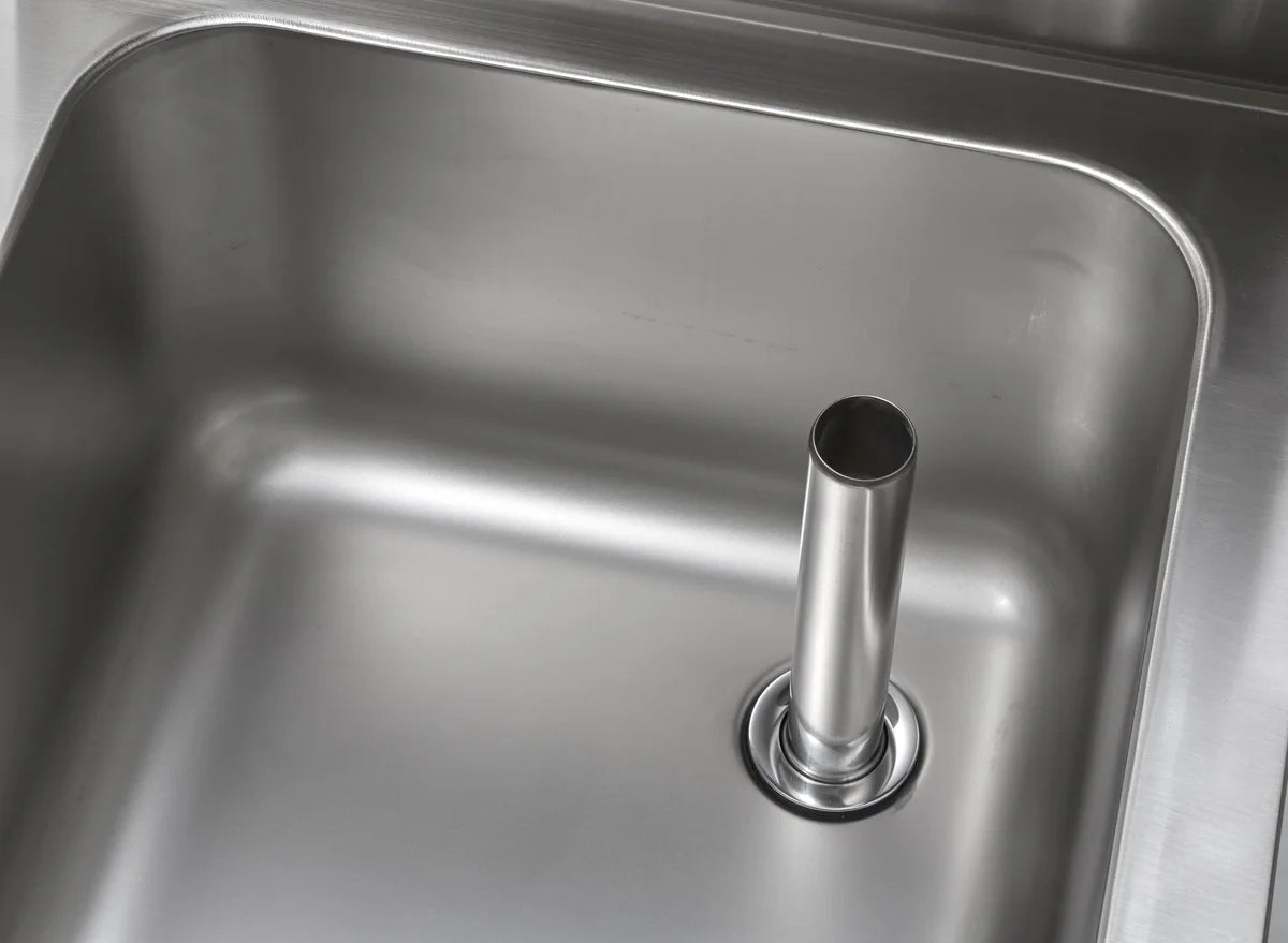 Combinaison lavabo et bac de vidange Basic 2, robinet d’eau froide et chaude