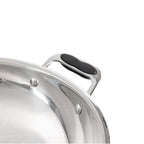 Poêle wok en acier inoxydable Ø 360 mm