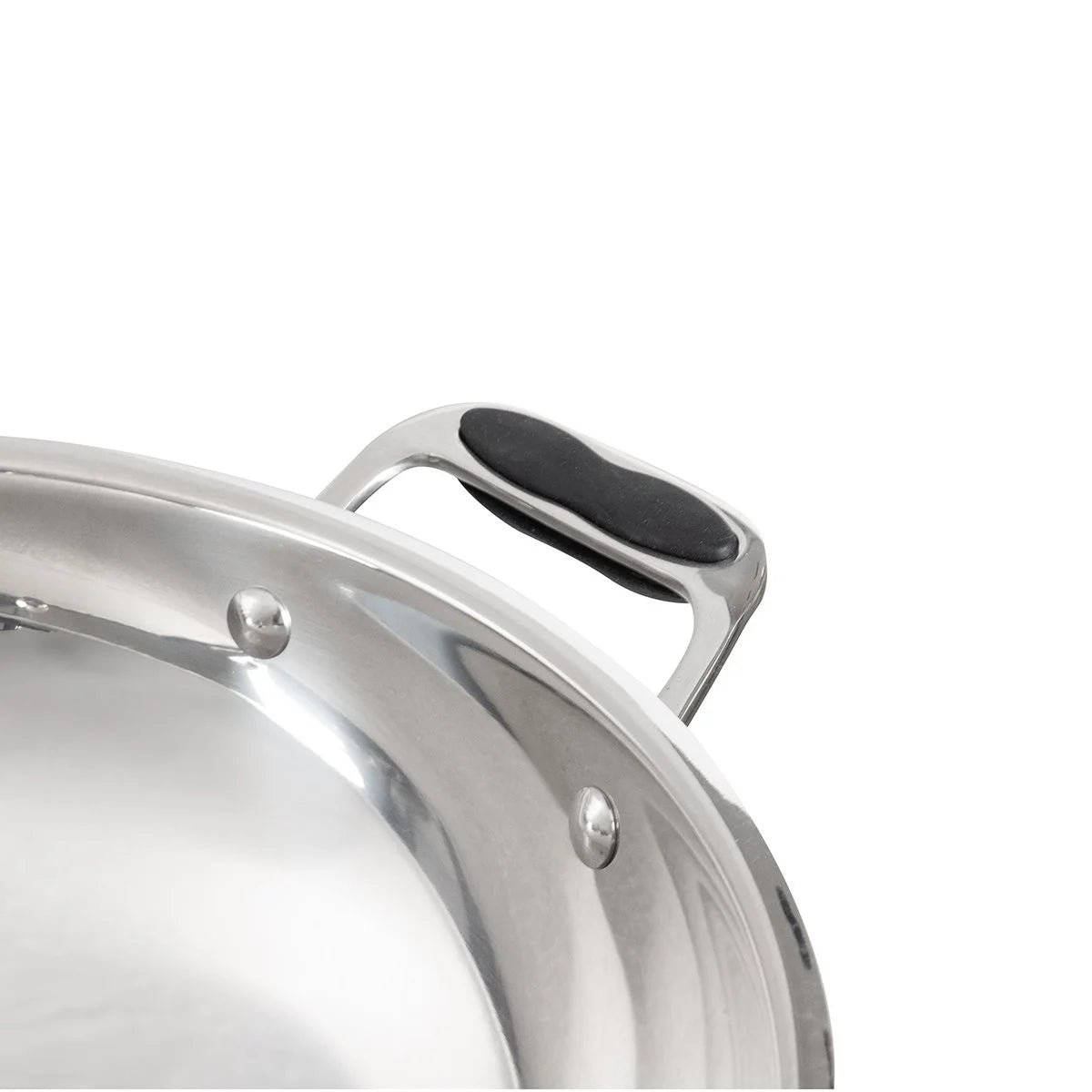 Poêle wok en acier inoxydable Ø 360 mm